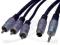 Kabel Svideo+m. JACK/3xRCA 2,5m PC-TV Digital Gold