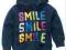 NEXT- bluza z napisem smile od ręki w PL, r. 110