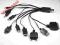 Kabel USB 10/1 Nokia iPhone HTC Sam Mot SE PSP...