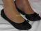 Czarne balerinki brokatowe PRIMARK ATMOSPHERE 41