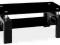 Ława szklana lakierowana stolik czarna LISA 2 55cm