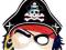 Maska pirata z kapeluszem pirackie urodziny pirat