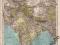 INDIE TYBET NEPAL Piękna mapa z 1900r. oryginał