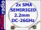 Przewód SEMIRIGID2.2mm +2x wtyk SMA, DC-26GHz.