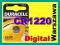 DURACELL CR1220 DL1220 CR 1220 Bateria 3V JAPAN