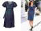 A769* ŚLICZNA DŻINSOWA SUKIENKA CIĄŻOWA ROZM.46