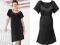 * ŚLICZNA CZARNA ciążowa zdobiona SUKIENKA * 38