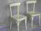 STYLOWE KRZESŁA ECRU lata 60 kremowe białe krzesło