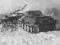 Płonący czołg T-34 nr 9 i drugi czołg front wsch.