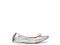 NOWE SREBRNE BALERINKI ZARA 38 SKORA  METALLIC