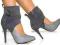 wenecjasexy EXTRA MODNE BOTKI ka067 GREY 39