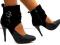 wenecjasexy EXTRA MODNE BOTKI ka067 BLACK 39