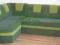 sofa narożna zielona