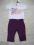 M&Co/Dunnes t-shirt/legginsy 0-3 m-ce 50-62cm