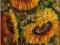 *JN*     SŁONECZNIKI - 60 X 30   GRUBA FAKTURA