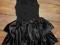 Sukienka czarna kokarda falbany TAMMY GIRL 140cm