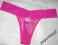 SEKSI stringi SECRET 44/46 koronka roz neon NOWE