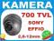 Kamera SONY EFFIO K2 z IR 700TVL 2.8-12 mm kopułka