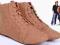 % WIOSNA 2012 BUTY BOTKI OXfo JM1061 CAMEL EKO 38