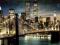 New York (Manhattan lights) plakat 61x91,5 cm