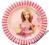 BARBIE Talerzyki Papierowe 23 cm. 10 szt.