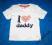 T-shirt Zara baby z napisem I LOVE DADDY