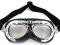 GOGLE RETRO CHROM NA MOTOR CZOPER QUAD okulary