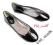#163 Lakierowane Extrawaganckie Balerinki Blk nr36