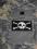 GHOST SKULL Patch Black - Black/White ASG