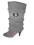 Kozaki z getrami szare rozm.35 36/ 22,5-23 cm NOWE