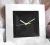 ZEGAR ŚCIENNY nowy! srebrny - CZARNY