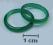 Obrączka z Agatu wąska , Agat zielony rozm. 20