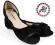 BUTY SANDAŁY BALERINKI lF892 ZAMSZOWE CZARNE 40