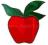 Zawieszka Witraż Owoce - Czerwone Jabłko ozdoba