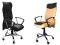 WYSOKI FOTEL BIUROWY OBROTOWY SKÓRA+SIATKA+TILT
