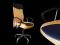 WYSOKI FOTEL BIUROWY OBROTOWY SKÓRA+SIATKA+TILT