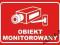 Obiekt monitorowany - NAKLEJKA  - PROMOCJA !!!