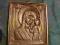 Ikona. Matka Boska, mosiądz.