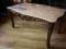 Śliczna drewniana ława stolik kawowy z marmurem