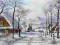 ! M.Szczepaniak 'Zima na Podhalu'  80x50cm