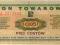 Bon Towarowy 5 centów 1969 r ser GA
