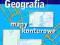 Geografia. Mapy konturowe. Polska, kontynenty, ś