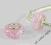 ---SPECIAL-- PINK Szklany koralik modulowy F91