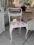 krzesło,shabby chic,bielone,przecierki,płótno