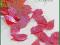 cekiny  kremowe LIŚCIE aż 7g ok.80 szt   CZERWONE