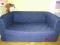 Sofa IKEA 2 os.rozkładana kolor granatowy bdb stan