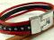 Bransoletka potrójna CZARNO-CZERWONA 21cm - skóra