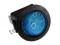 Przełącznik podświetlany okrągły AC niebieski