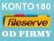 FILESERVE 180 DNI + 350 DNI GRATIS KONKURS AUTOMAT