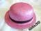 kapelusz melonik doda karnawał różowy barbie